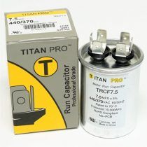 7.5MFD+5% 440/370VAC Round Run Capacitor