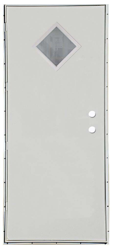 Flat Steel Outswing Door with 10x10 Window