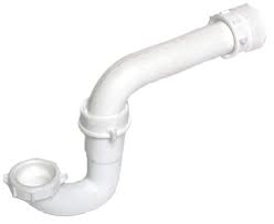 1 1-2inch p trap white plastic 303166