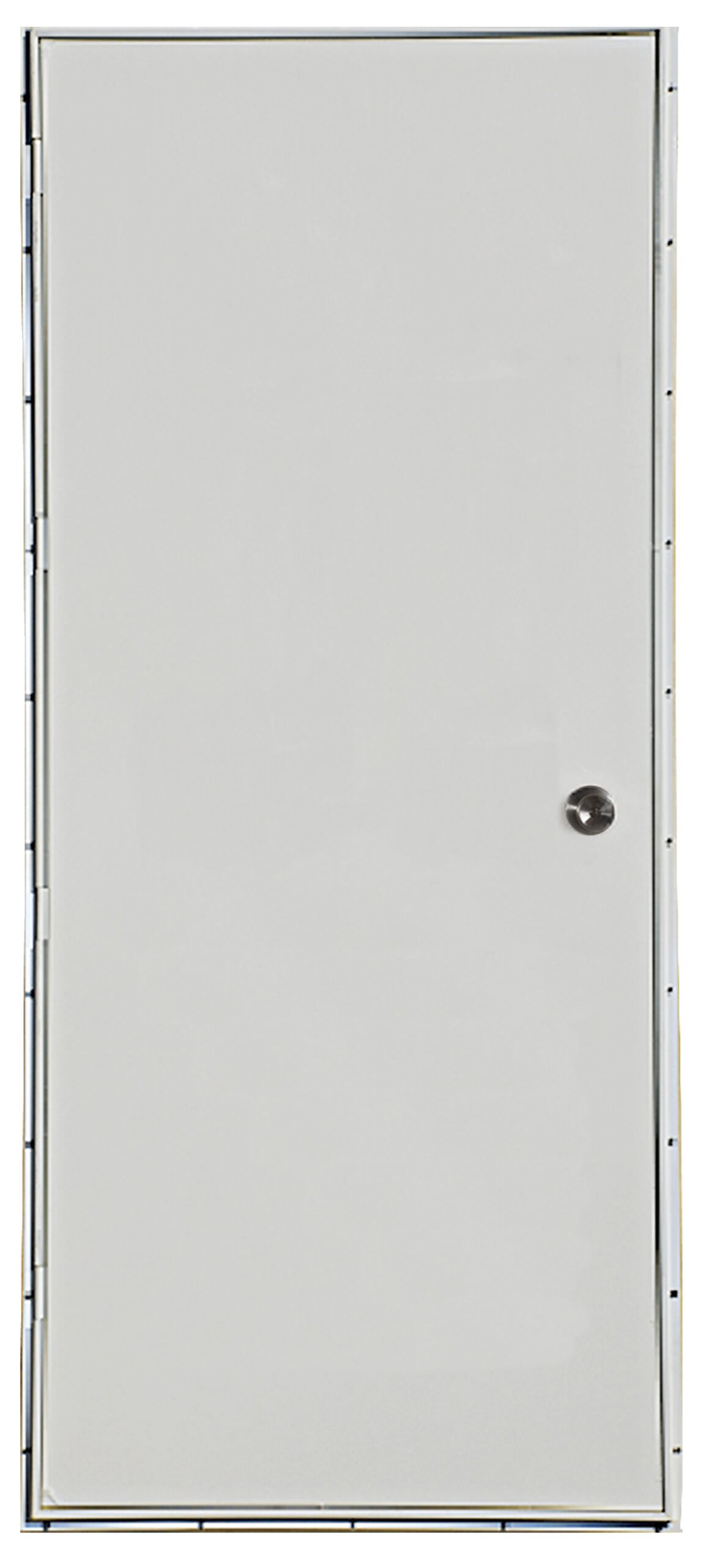 32x72 Piso Puerta De Acero En Blanco (Por La Izquierda)