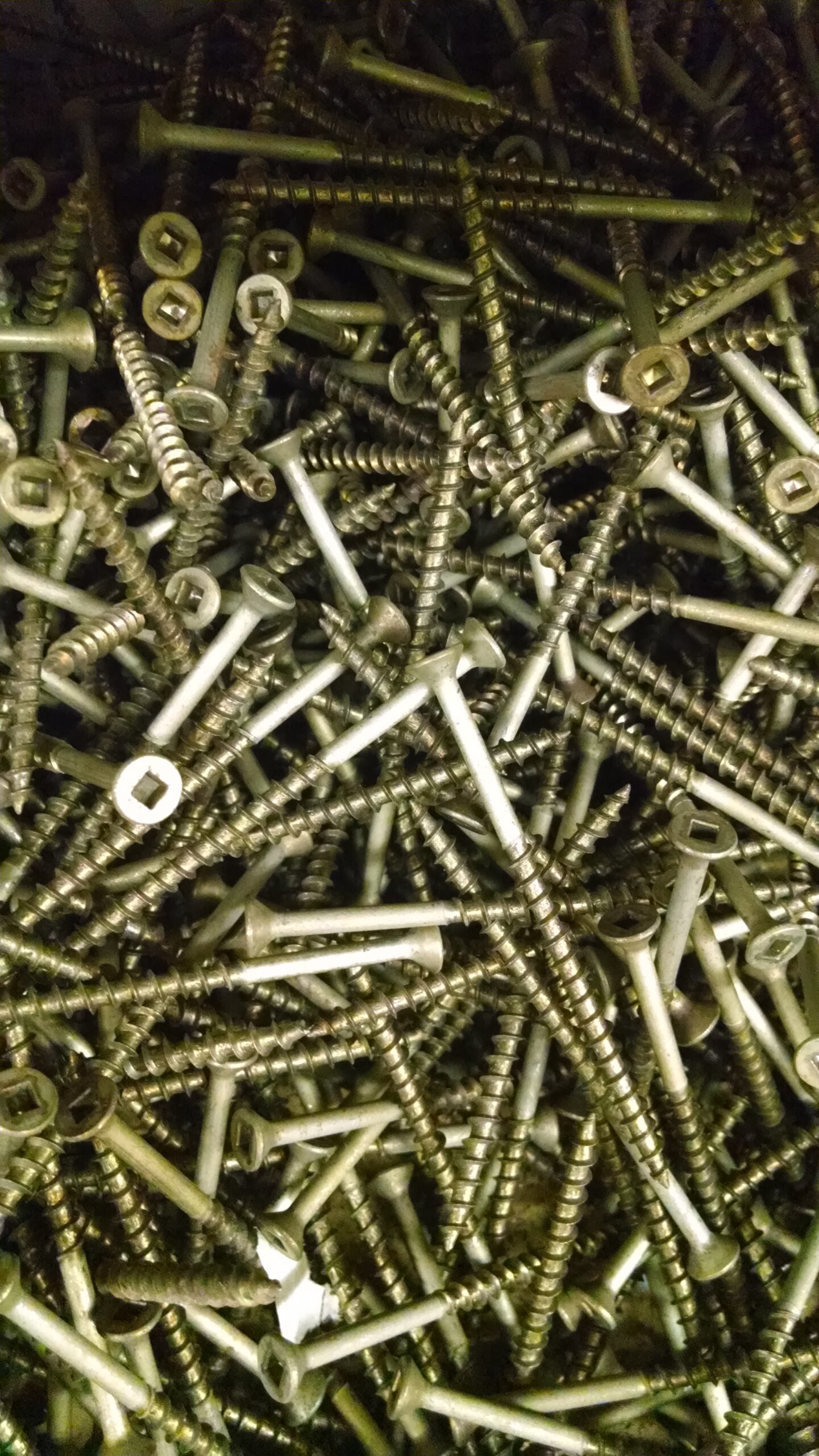 Recessed Wood Screw Square Head Drive #8 x 4"