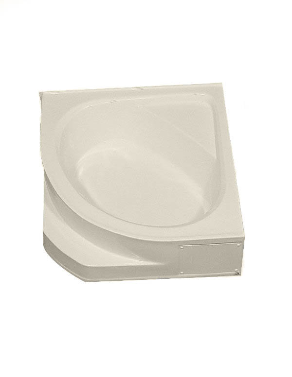 Buy Online 54x54 Fiberglass Corner Tub, Almond (Special Order