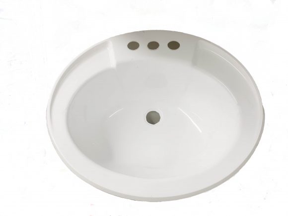 17×20 White Lavatory Sink, Plastic 303515
