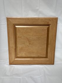 15X15 RAISED PANEL SPICED HONEY COMPOSITE FRONT VIEW