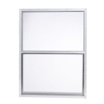 white aluminum window